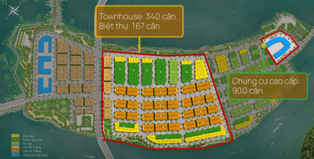 mặt bằng KĐT SUN NHA TRANG - CHARMORA CITY